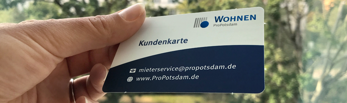 Gezeigt wird die Kundenkarte der ProPotsdam