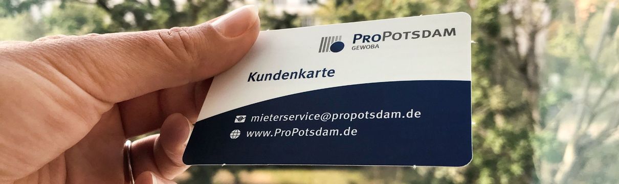 Gezeigt wird die Kundenkarte der ProPotsdam