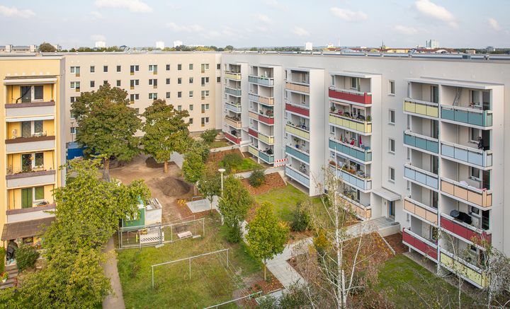 Innenhof im Quartier 12 in Drewitz